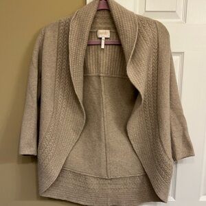 Laundry By Shelli Segal Taupe Cardigan
